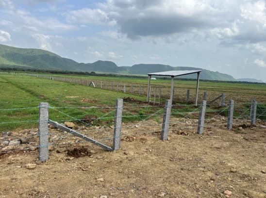 New fencing around the Sowers Village land